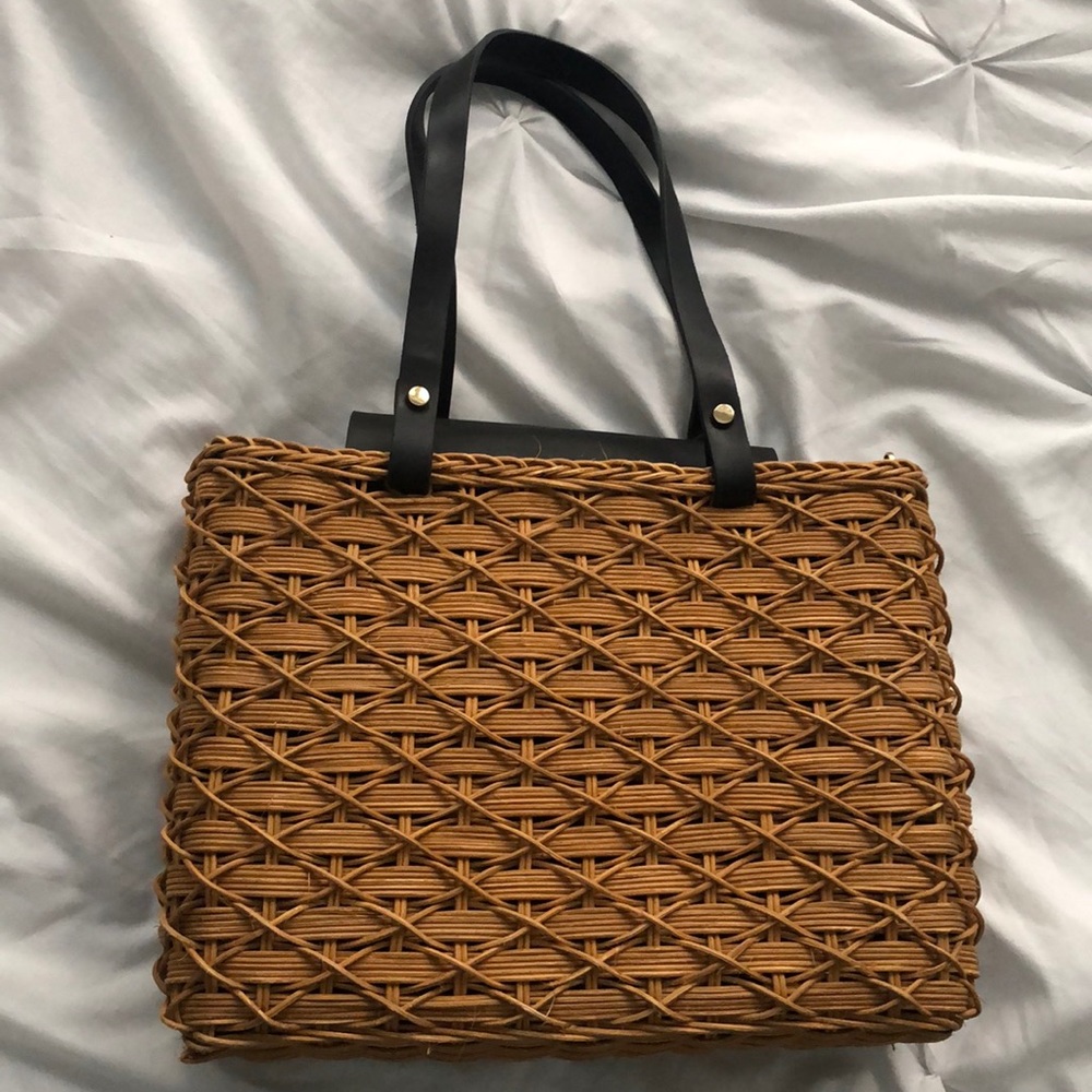 Zara straw bag.